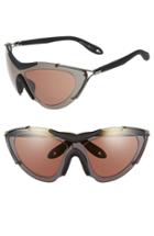 Men's Givenchy '7013/s' 99mm Shield Sunglasses - Dk Ruthen Black