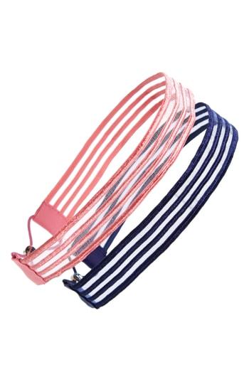 L. Erickson Mod 2-pack Mesh Head Wraps, Size - Pink