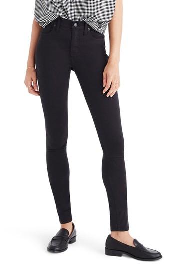 Women's Madewell 9-inch High Rise Sateen Skinny Jeans - Brown