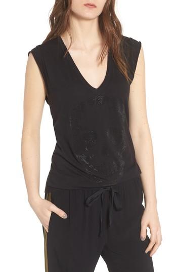 Women's Zadig & Voltaire Skull Tee - Black