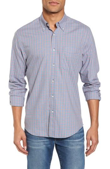 Men's Faherty Ventura Plaid Sport Shirt - Blue