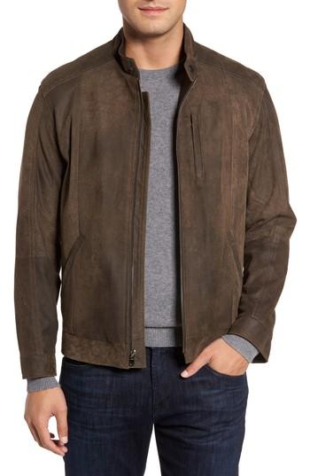 Men's Remy Leather Suede Moto Jacket