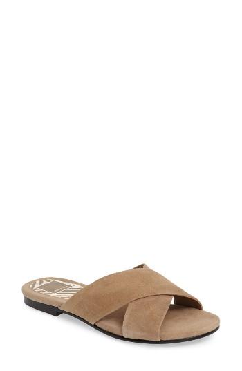 Women's Dolce Vita Cross Strap Slide Sandal M - Green