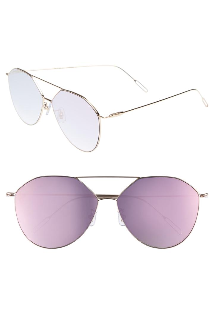 Women's Vedi Vero 55mm Metal Aviator Sunglasses -