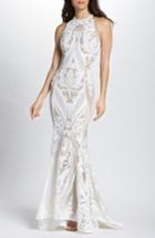 Women's Bronx And Banco Ester Halter Mermaid Gown - Ivory