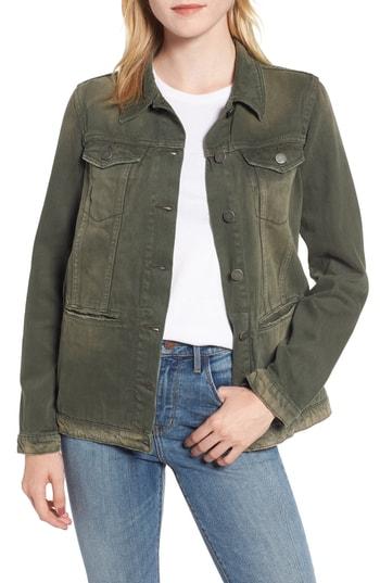 Women's Dear John Denim Nico Oversize Denim Jacket - Green