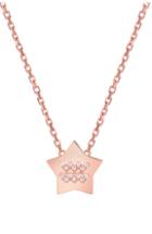 Women's Mini Mini Jewels Framed Diamond Zodiac Sign Star Pendant Necklace