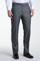 Men's Z Zegna Flat Front Trousers Eu - Grey