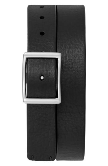Men's Shinola Reversible Leather Belt - Black/ Deep Brown