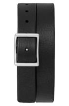Men's Shinola Reversible Leather Belt - Black/ Deep Brown