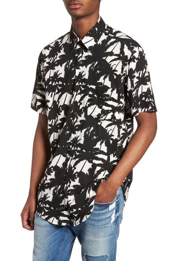 Men's The People Vs. Stevie Woven Shirt, Size - Black