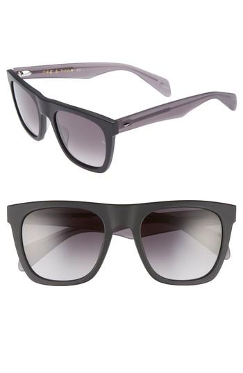 Men's Rag & Bone 54mm Gradient Sunglasses - Blue/ Dark Grey