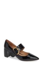 Women's Linea Paolo Burton Mary Jane Pump .5 M - Black