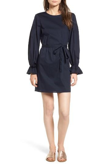 Women's Wayf Jeane Bell Sleeve Poplin Dress - Blue