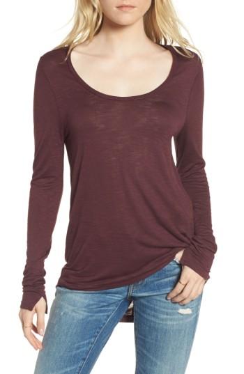 Women's Madewell Anthem Long Sleeve Tee, Size - Blue