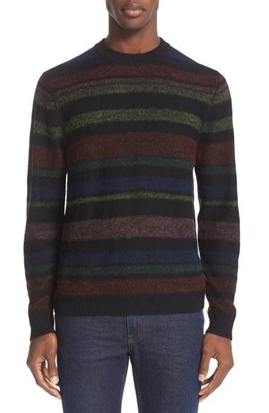 Men's Ps Paul Smith Stripe Merino Wool & Alpaca Sweater