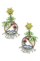 Women's Elizabeth Cole Miami Crystal Drop Earrings