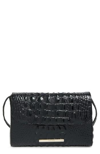 Brahmin 'carina' Croc Embossed Leather Shoulder Bag -