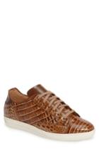 Men's Mezlan Hickman Genuine Crocodile Sneaker M - Brown