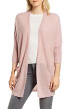 Women's Halogen Cashmere Cardigan, Size - Pink