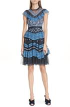 Women's Needle & Thread Astra Tulle Ruffle Dress - Blue