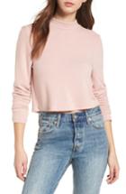Women's Bp. Mock Neck Pullover, Size - Pink