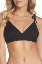 Women's Robin Piccone Carly Triangle Bikini Top - Black