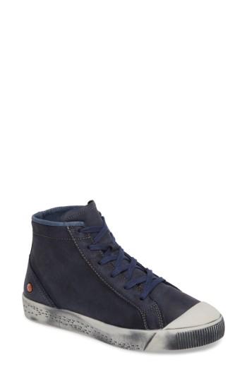 Women's Softinos By Fly London Kip High Top Sneaker Us / 35eu - Blue