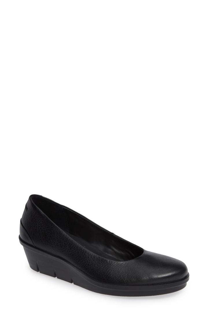 Women's Ecco Skyler 45 Wedge -6.5us / 37eu - Black