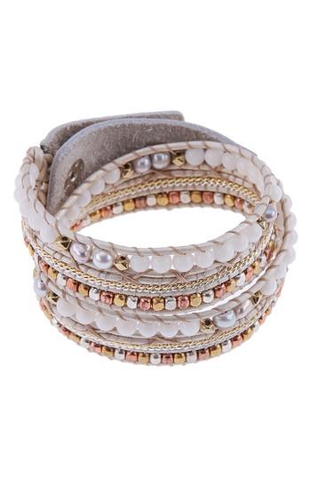 Women's Nakamol Design Stone & Metal Wrap Bracelet