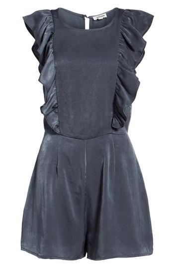 Women's Storee Ruffle Satin Romper