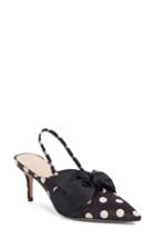 Women's Something Navy Whitney Bow Slingback Pump M - Black