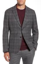 Men's 1901 Extra Trim Fit Wool Blend Soft Coat R - Grey