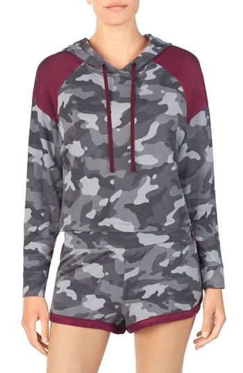 Women's Room Service Raglan Lounge Hoodie, Size - Grey