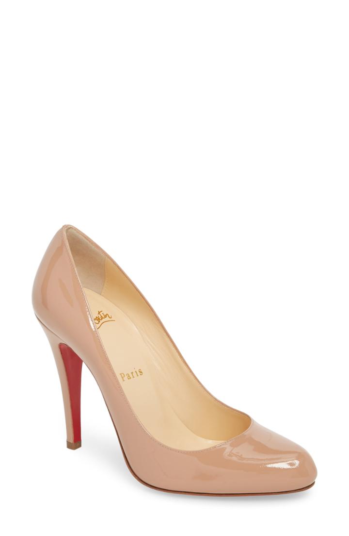 Women's Christian Louboutin Decollete 868 Pump .5us / 36.5eu - Beige