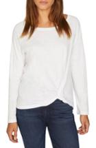 Women's Sanctuary Adrienne Side Twist Cotton Blend Top, Size - White