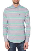 Men's Original Penguin Stretch Stripe Button Down Shirt - Blue