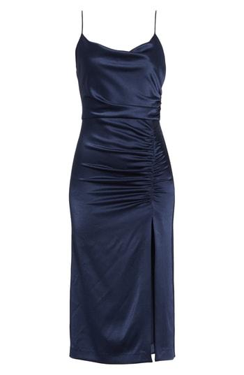 Women's Alice + Olivia Dion Ruched Slipdress - Blue