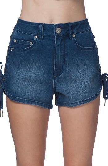 Women's Rip Curl Wildfire Denim Shorts - Blue/green