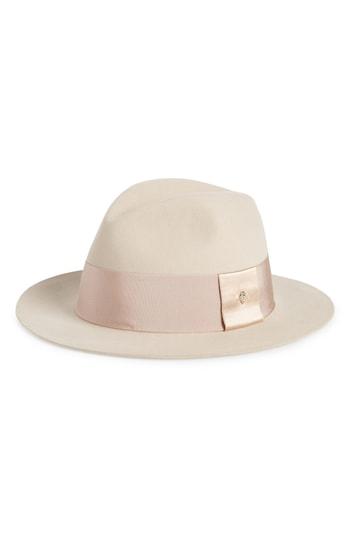 Women's Helen Kaminski Wool Fedora - Brown
