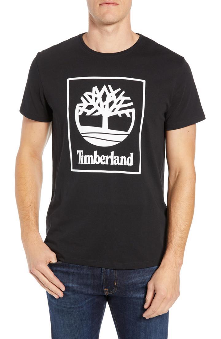 Men's Timberland Core Logo T-shirt, Size - Black
