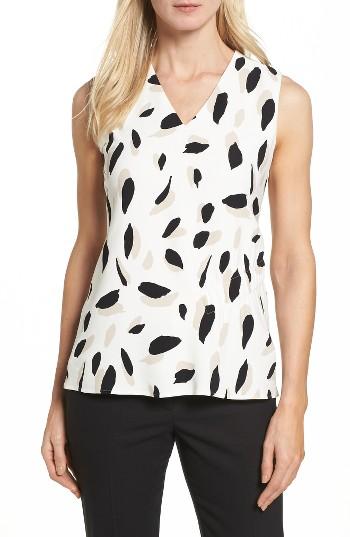 Women's Boss Ikita Print Top - White