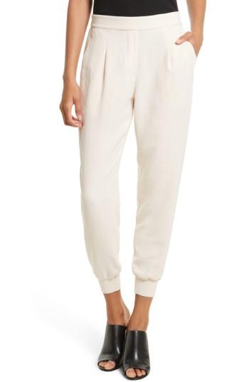 Women's Rebecca Taylor Crepe Jogger Pants - Ivory