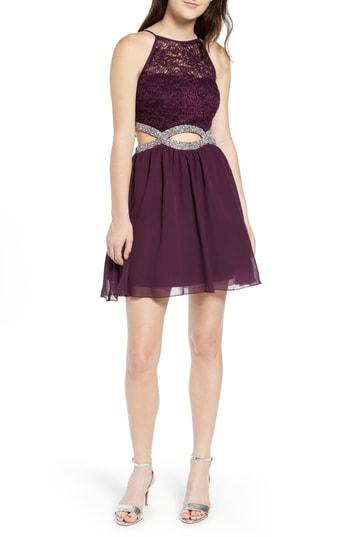 Women's Speechless Lace Halter Dress