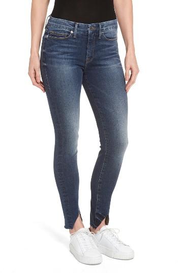 Women's Good American Good Legs High Waist Triangle Split Skinny Jeans