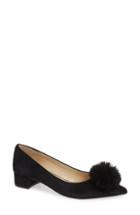 Women's Sole Society Mirem Faux Fur Pom Pump M - Black