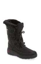 Women's Pajar 'marcie' Waterproof Snow Boot With Faux Fur Collar -7.5us / 38eu - Black