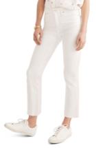 Women's Madewell Short Cali Raw Edge Demi Boot Jeans Short - White