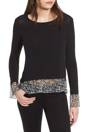 Women's Bailey 44 Taiko Lace Trim Top - Black