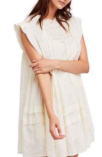 Women's Free People Nobody Like You Babydoll Minidress - Ivory